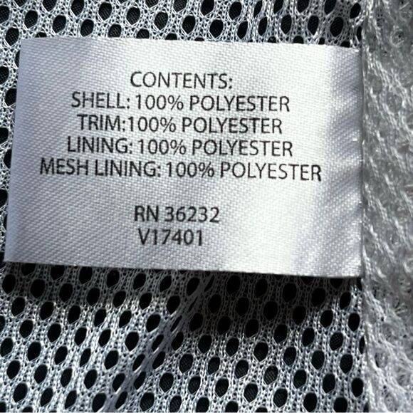 Gallery Women's Hooded Rain/Wind Jacket Navy Blue Zip Up Size 1X - Picture 8 of 10